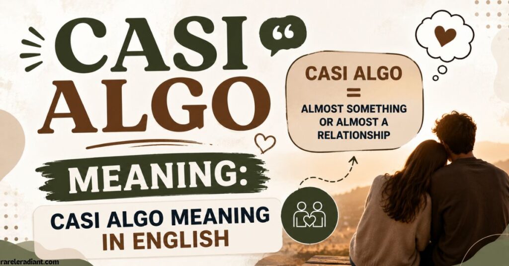 Casi Algo Meaning in English