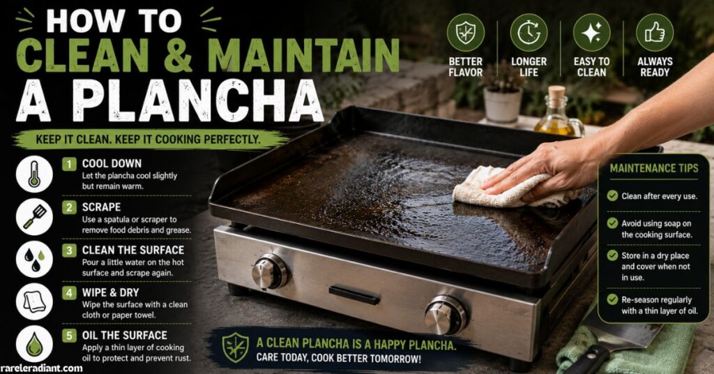 How to Clean and Maintain a Plancha