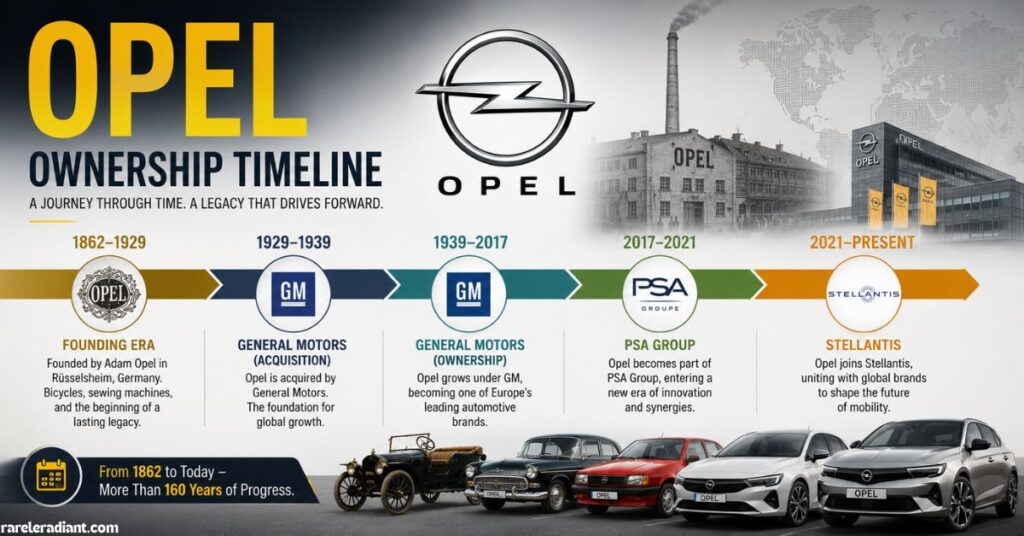Opel Ownership Timeline