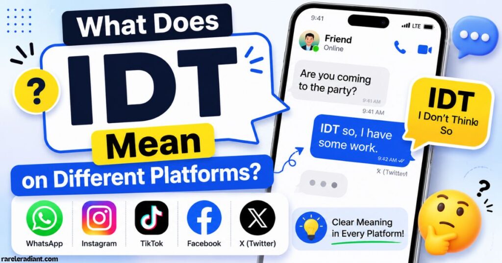 What Does IDT Mean on Different Platforms