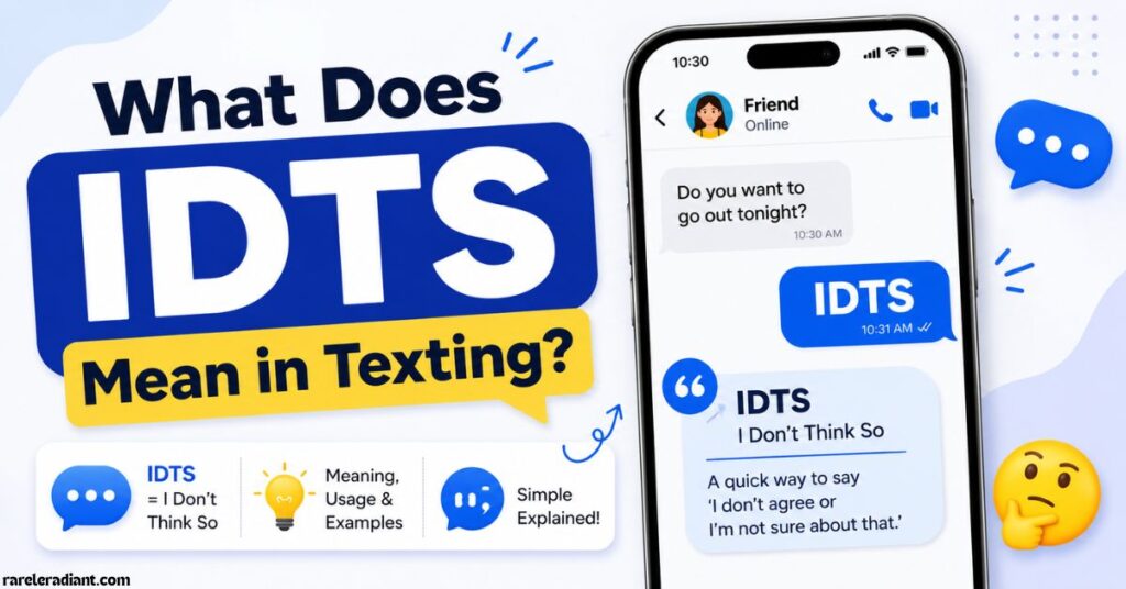 What Does IDTS Mean in Texting