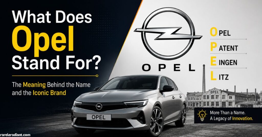 What Does Opel Stand For