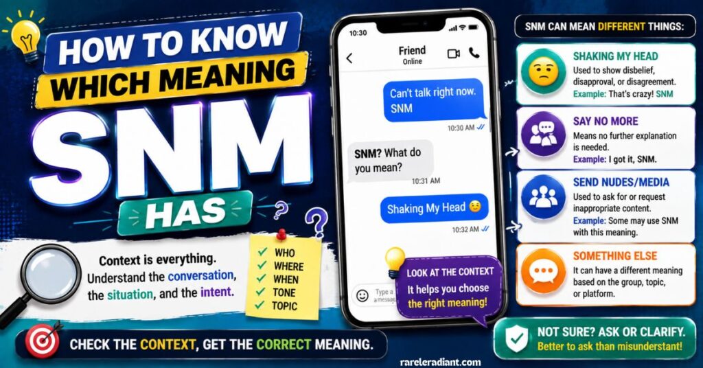 How to Know Which Meaning SNM Has