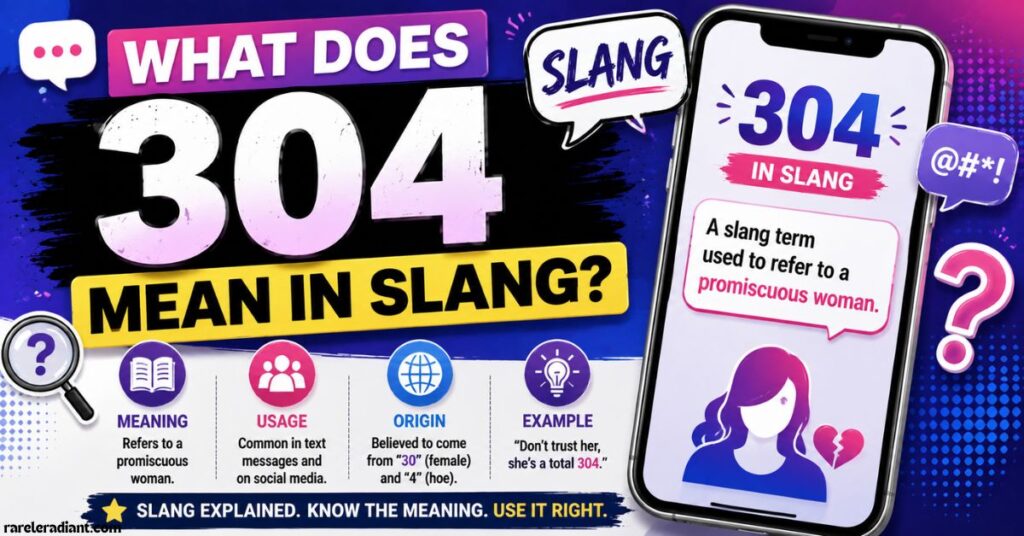What Does 304 Mean in Slang