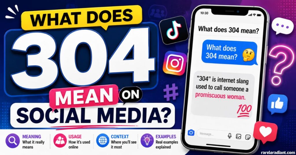 What Does 304 Mean on Social Media