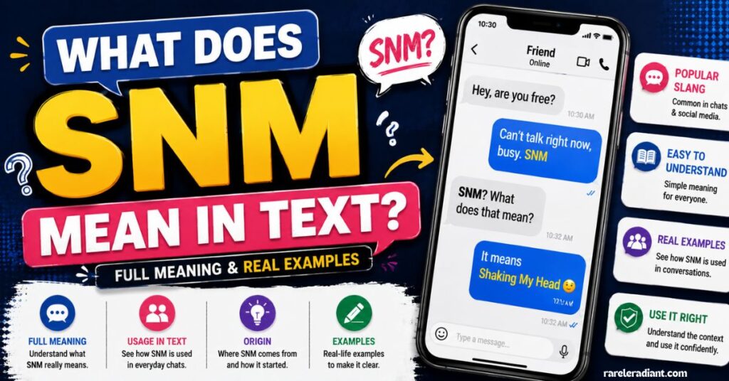 What Does SNM Mean in Text